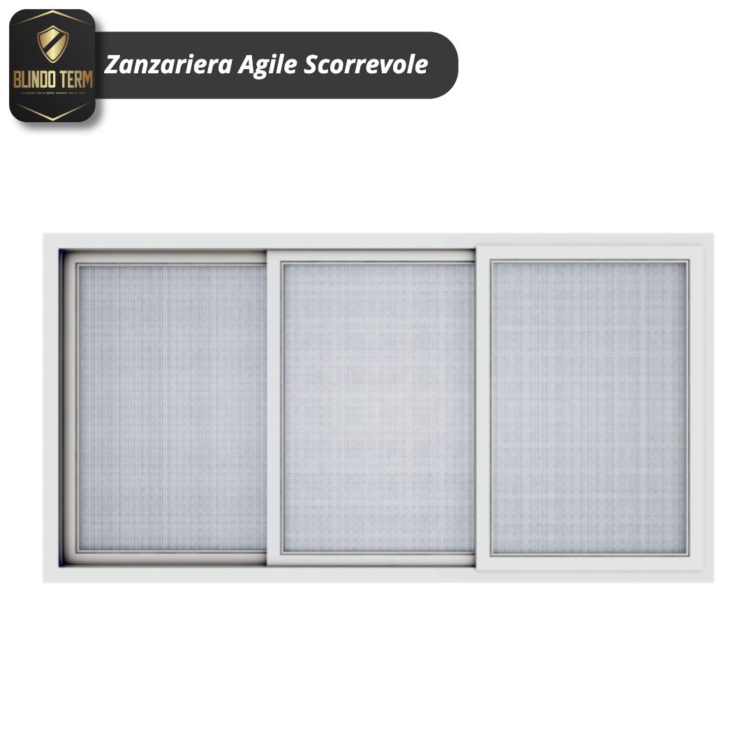 Zanzariera Agile Scorrevole a tre ante