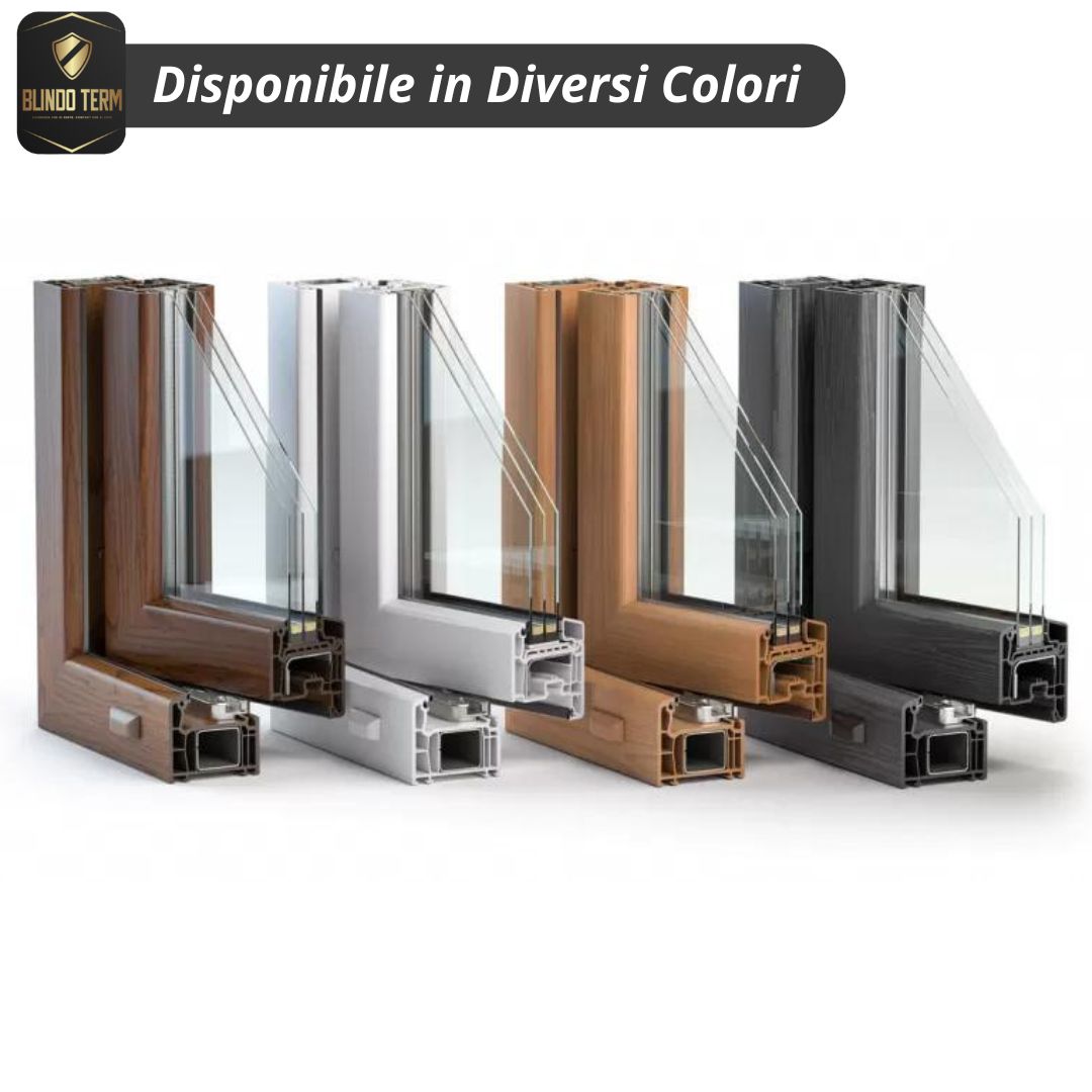 Infissi in PVC disponibili in Diversi colori e Texture