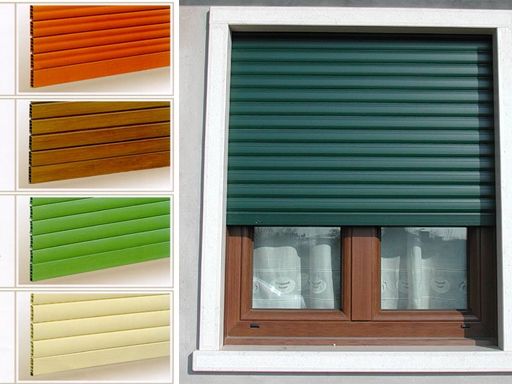 diversi colori di tapparelle AVVOLGIBILI-PVC